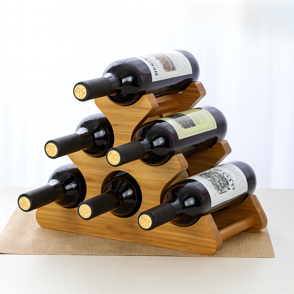 Bamboo Wine Rack Storage