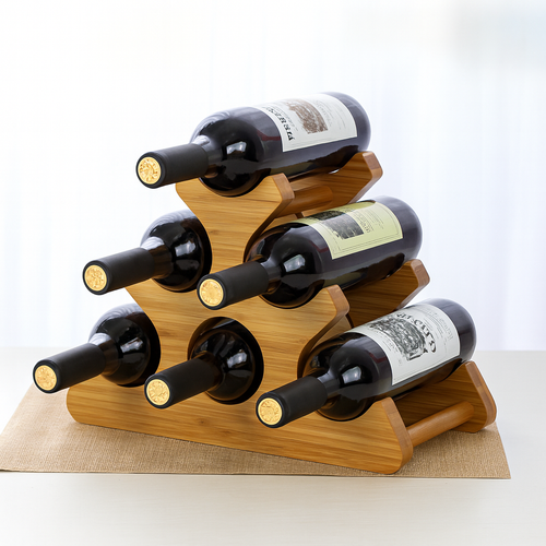 Bamboo Wine Rack Storage