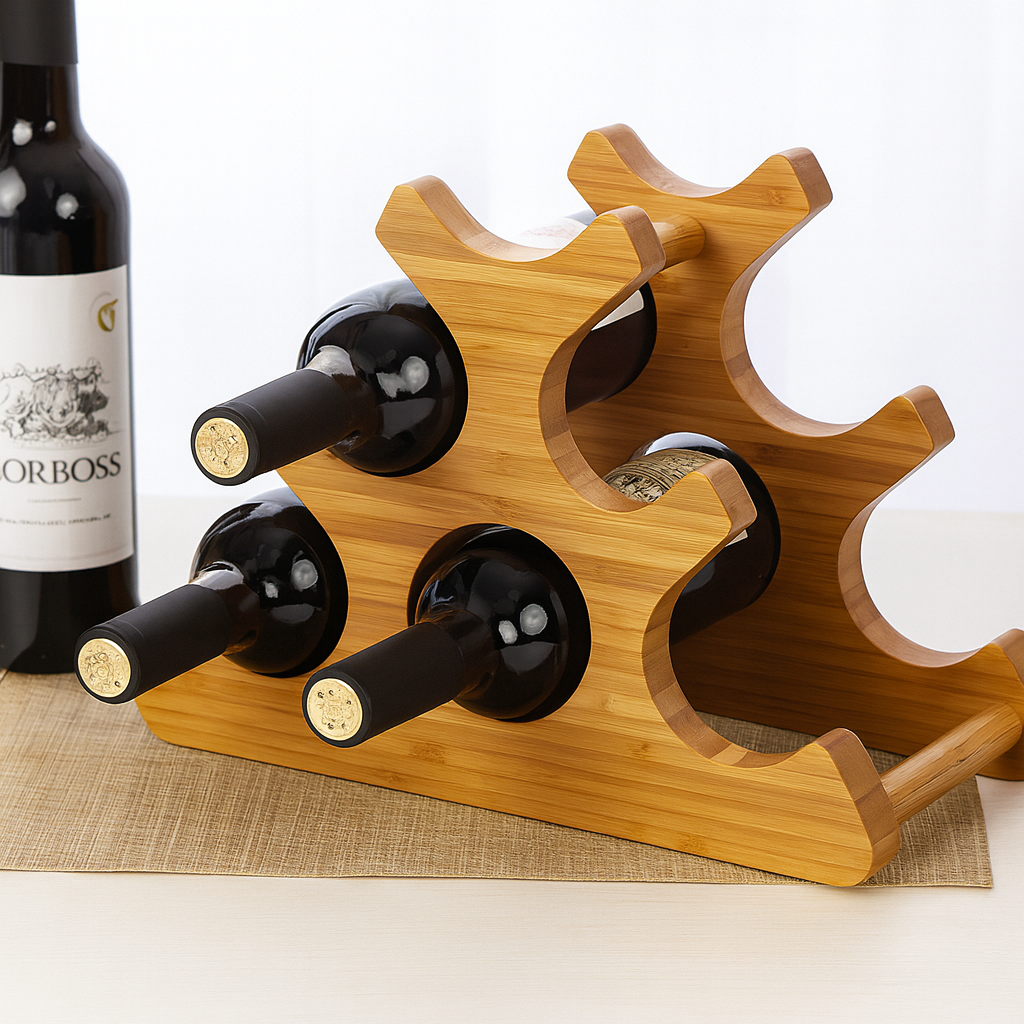 Bamboo Wine Rack Storage
