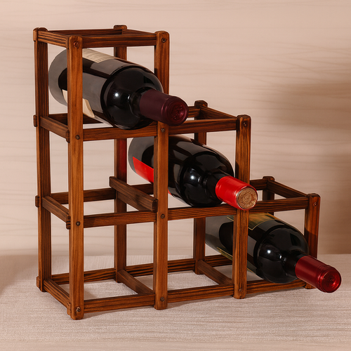 Folding Wooden Wine Rack