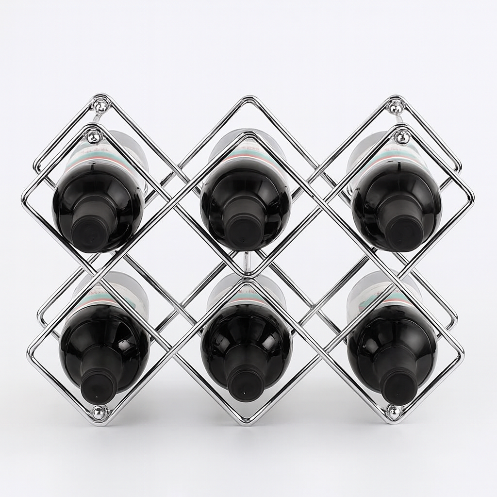 Metal Honeycomb Wine Rack