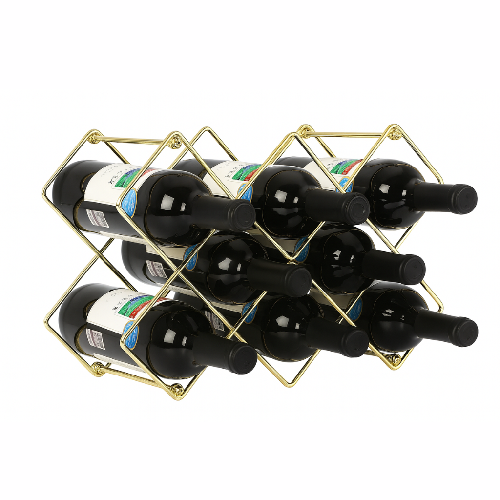 Metal Honeycomb Wine Rack