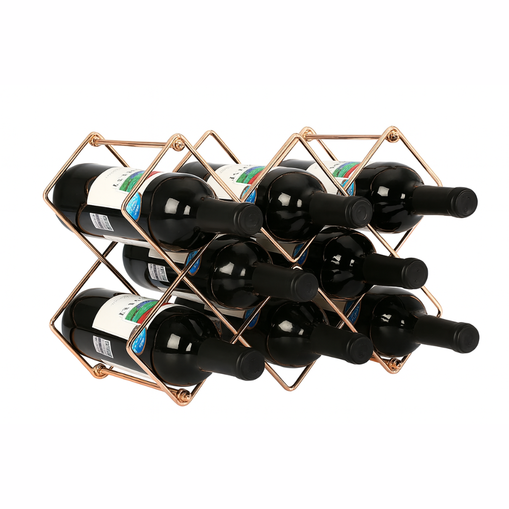 Metal Honeycomb Wine Rack