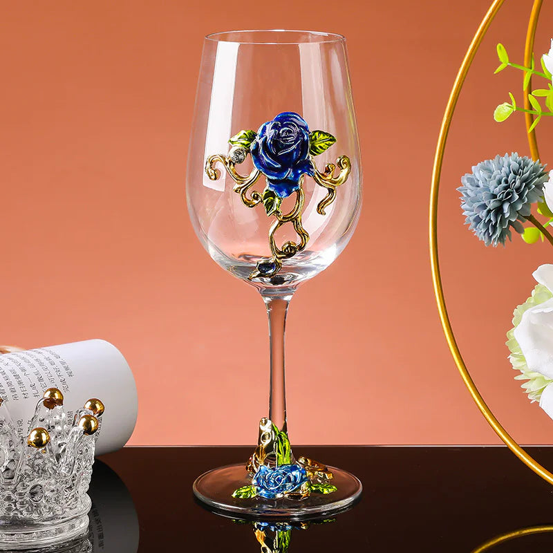 Retro Enamel Wine Goblet